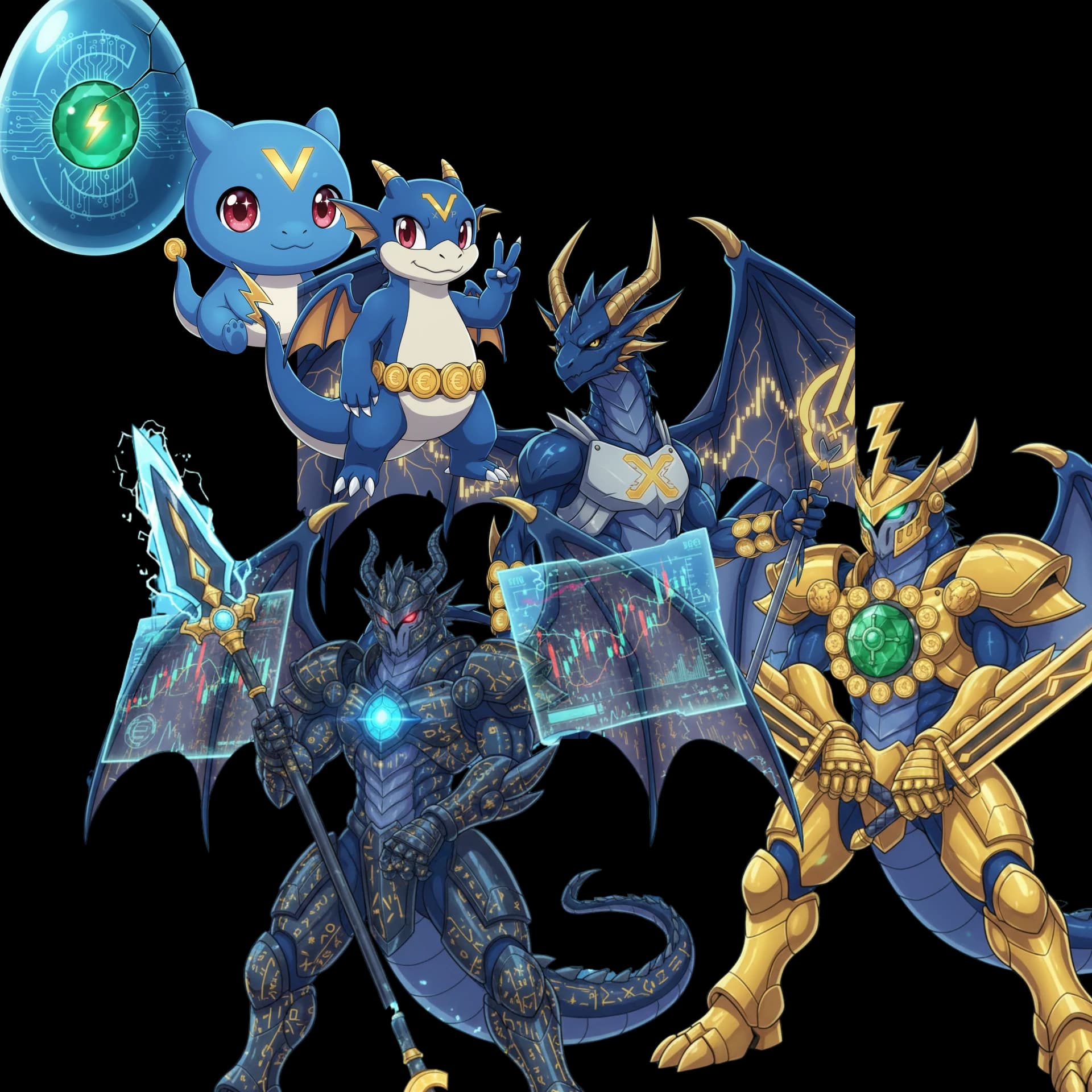 Voltix — 6 evoluções